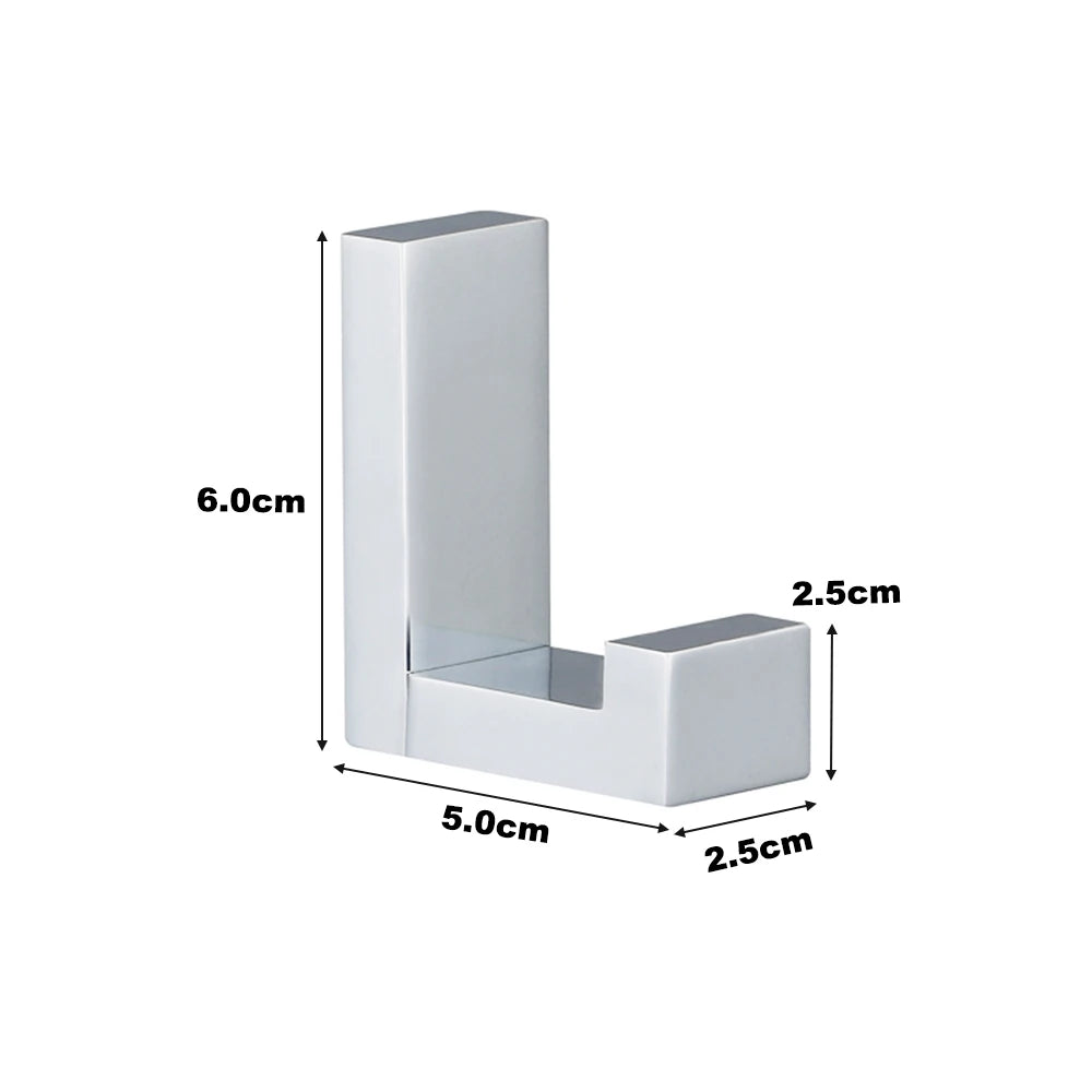 Brass Elegance Wall Hook – Solid Copper Minimalist Hanger (Chrome)