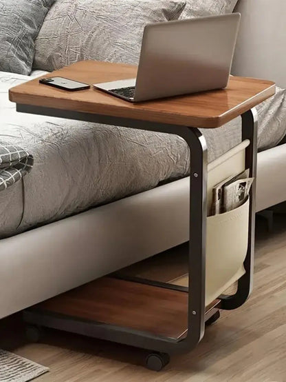 C-Frame Side Table side profile showing C-shape base design