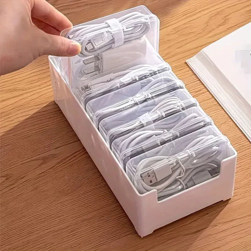 Clear Modular Organizer Case in vanity drawer storing jewelry and accessories
