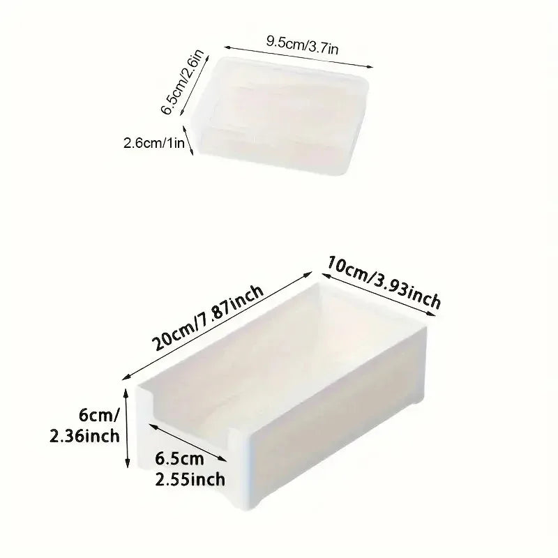 Clear Modular Organizer Case lifestyle photo in minimalist organized workspace