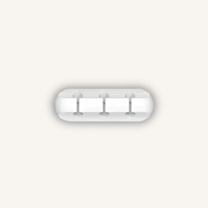 FlowPoint Cable Anchor – Minimalist Desktop Management (Pure White)