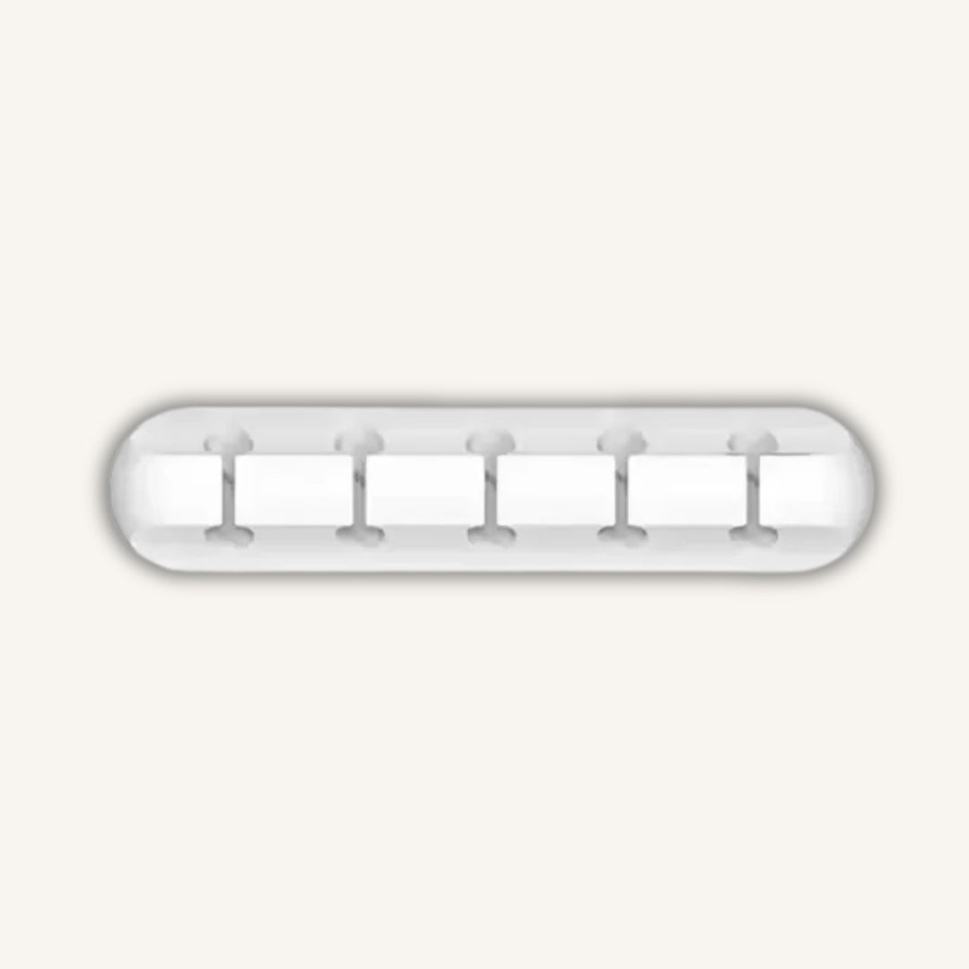FlowPoint Cable Anchor – Minimalist Desktop Management (Pure White)
