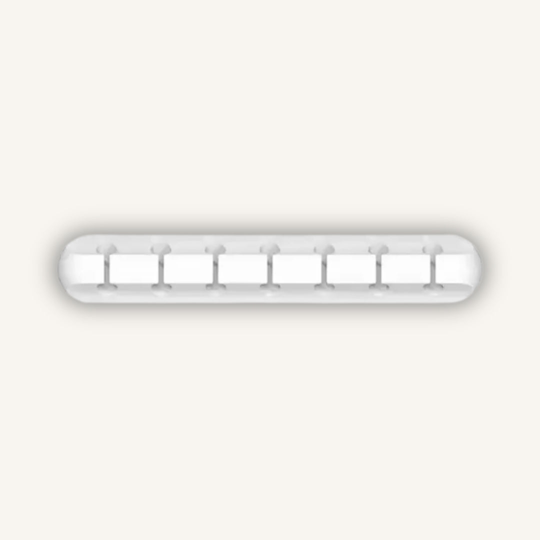 FlowPoint Cable Anchor – Minimalist Desktop Management (Pure White)