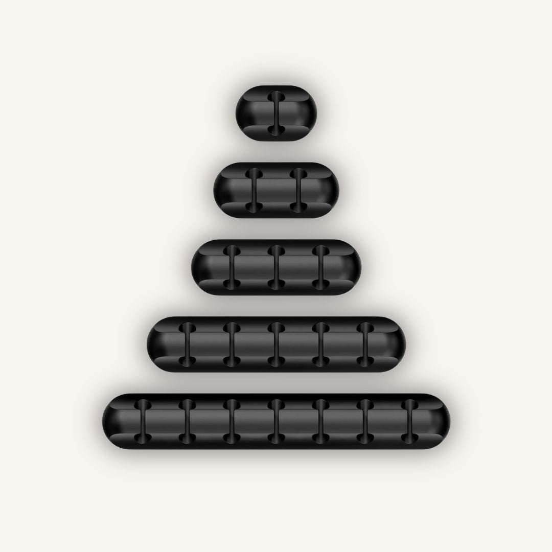 FlowPoint Cable Anchor – Modern Desktop Management (Matte Black)