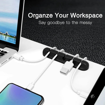 FlowPoint Cable Anchor – Modern Desktop Management (Matte Black)