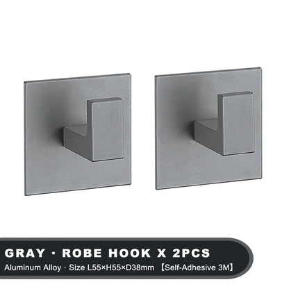 Heavy Duty Aluminum Wall Hook in home office holding headphones