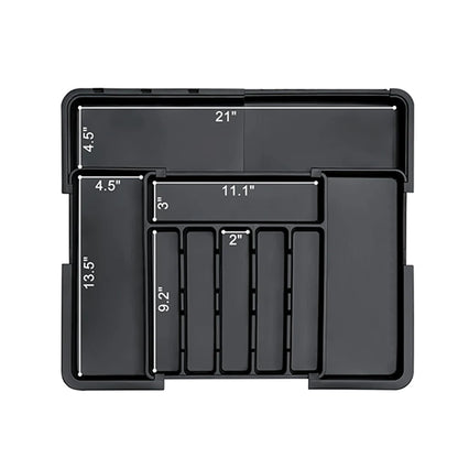 Nestill Expand Cutlery Tray — Matte Black