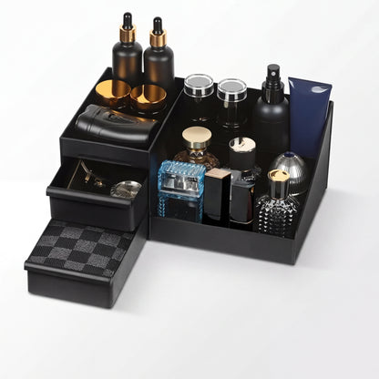 Perfume Organizer with Drawers – full product view showing all drawer tiers