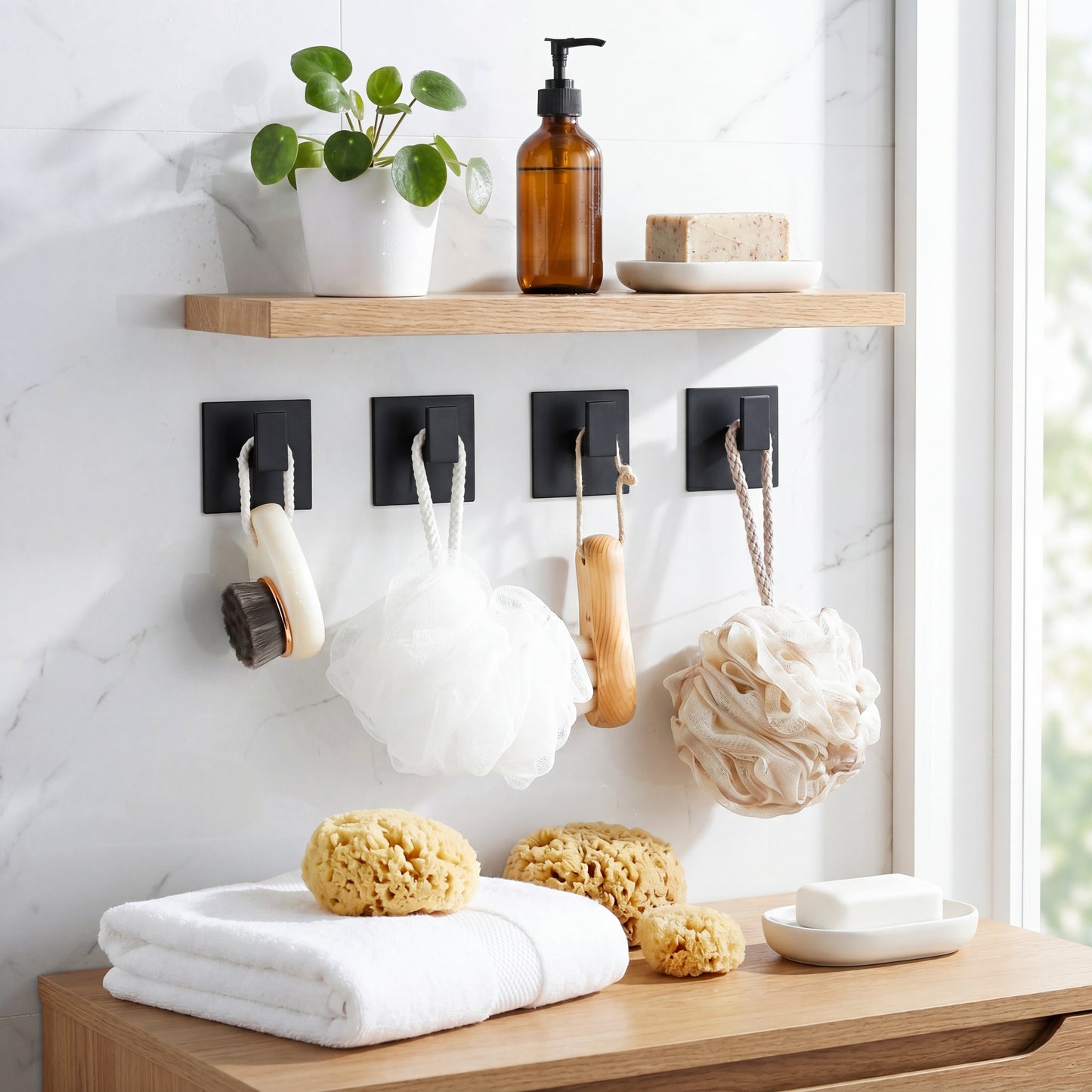 PureAnchor Professional Wall Hook – Solid Aluminum Minimalist Hanger