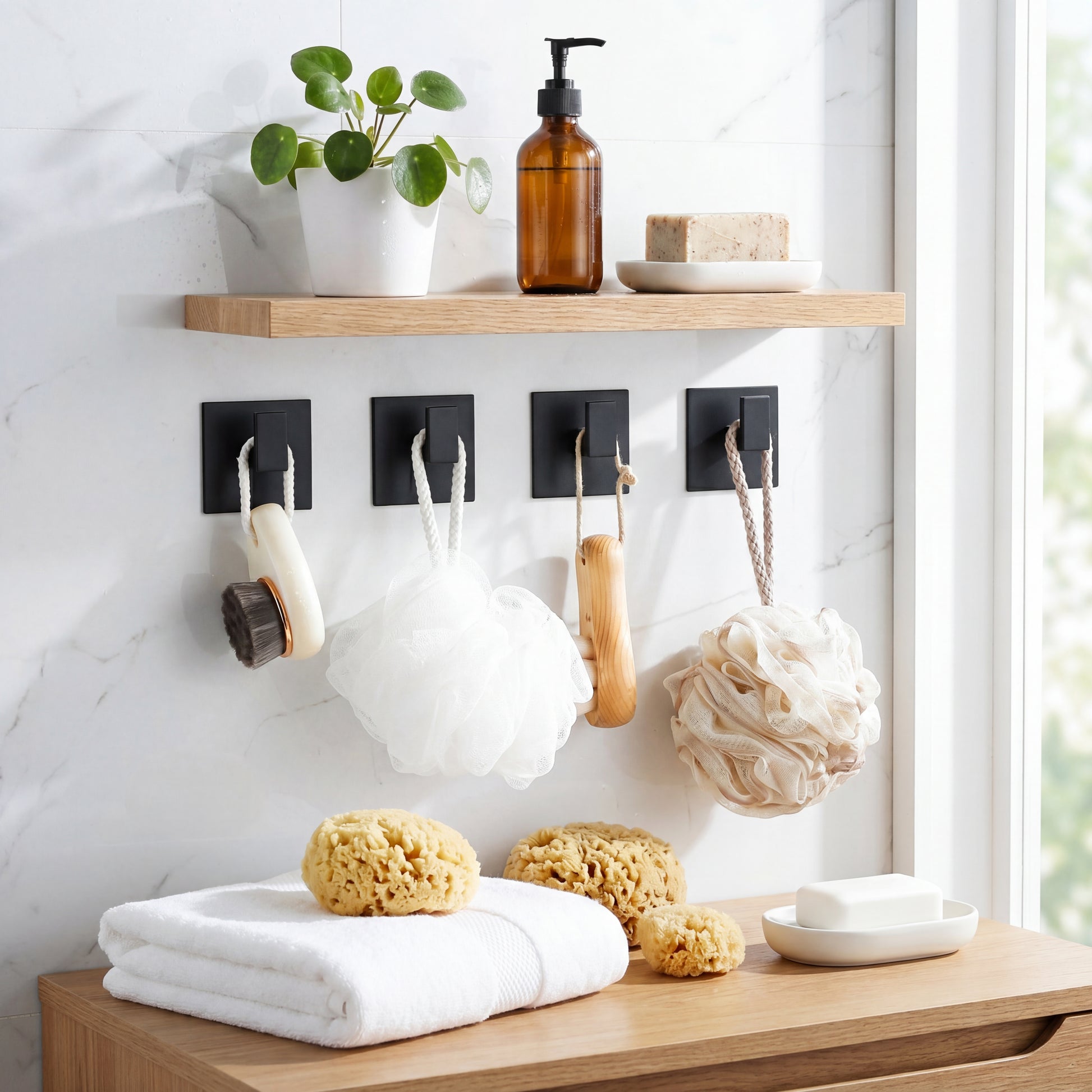 PureAnchor Professional Wall Hook – Solid Aluminum Minimalist Hanger