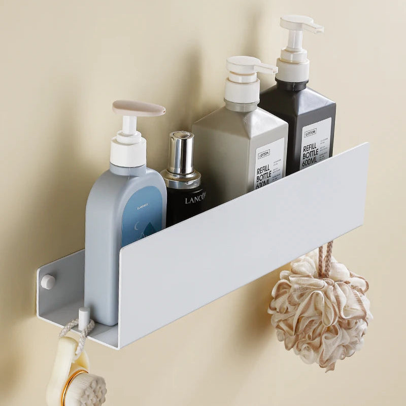 PureLift Floating Shelf – Minimalist Aluminum Shower Sanctuary