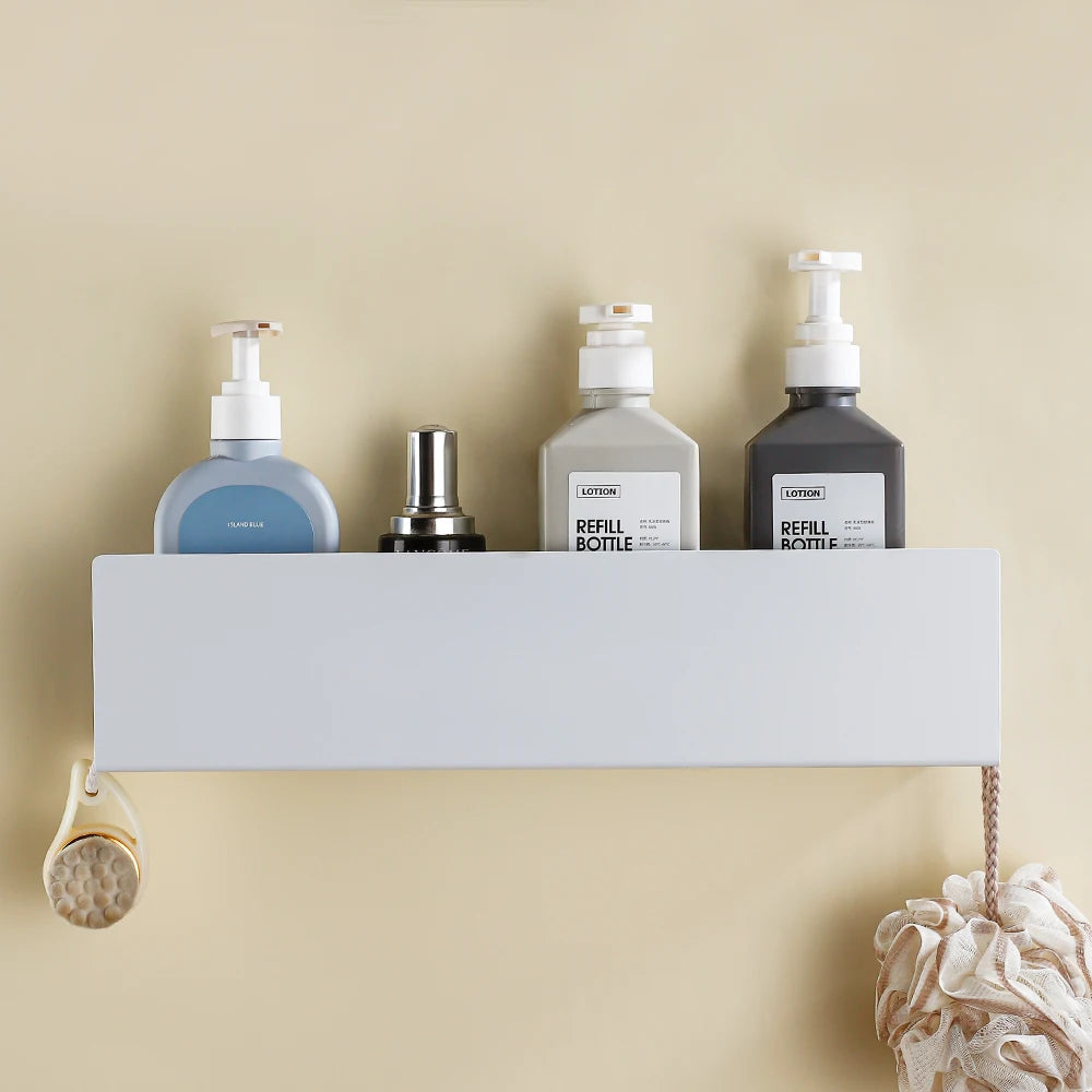 PureLift Floating Shelf – Minimalist Aluminum Shower Sanctuary