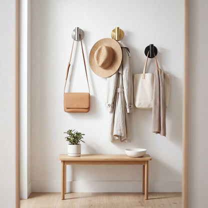 PureMount Stainless Hook – Drill-Free Minimalist Wall Hanger