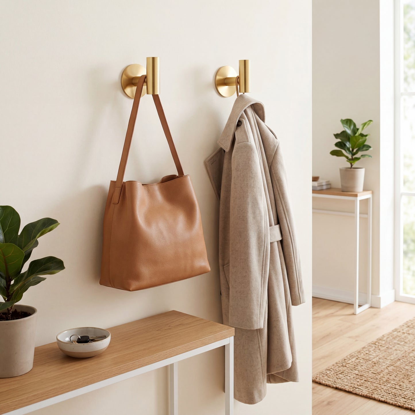 PureMount Stainless Hook – Drill-Free Minimalist Wall Hanger