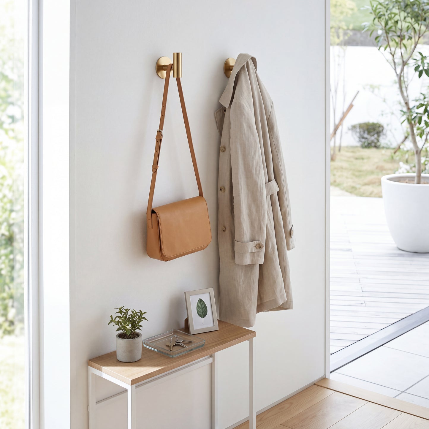 PureMount Stainless Hook – Drill-Free Minimalist Wall Hanger