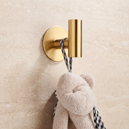 Adhesive Stainless Steel Wall Hooks — No Drill