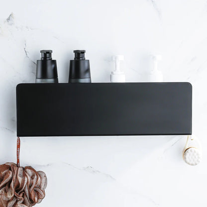 Shadow Floating Shelf – Matte Black Architectural Organizer
