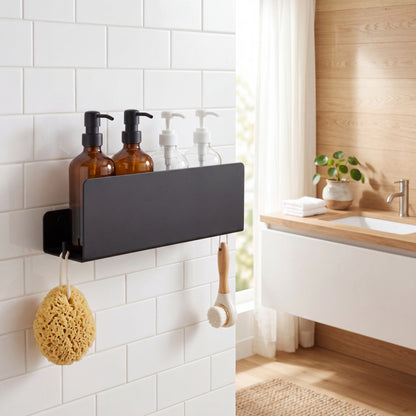Shadow Floating Shelf – Matte Black Architectural Organizer