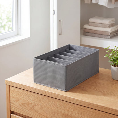 SilkFlow Drawer Dividers | Modular Wardrobe Organizer Charcoal Grey — Nestill